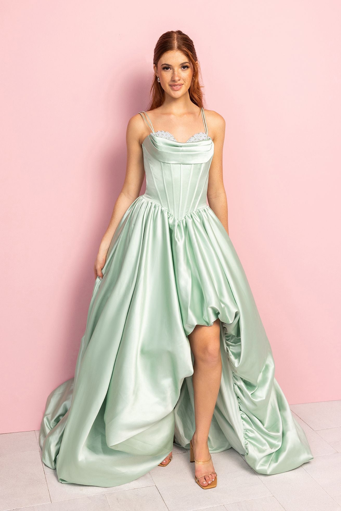 Elegant mint green gown CF2MOf