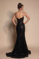 PS22036 Black Sequin Gown