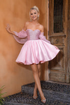 Pink cocktail dress - PS24016
