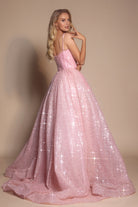 Bright Pink PS25308 Sparkle Gown