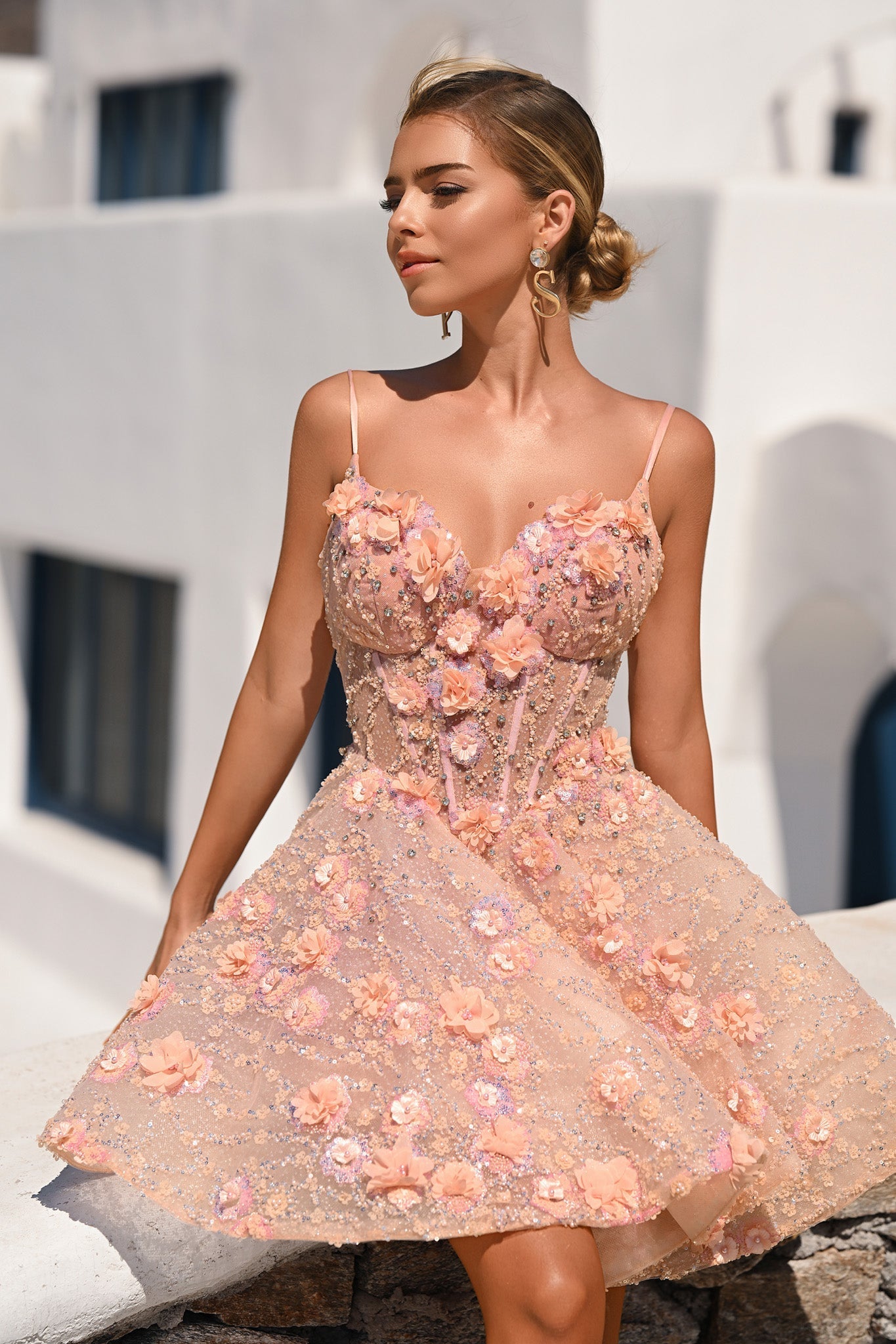 sachin and babi light blue dress Casino Night Outfit Ideas main image 1