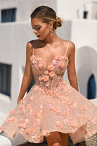 Blush floral mini dress PS25703