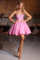PS25784 Pink Mini Dress