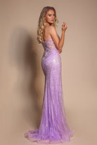Lilac formal gown PS26004