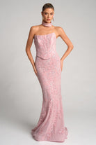 Pink formal gown PS26005