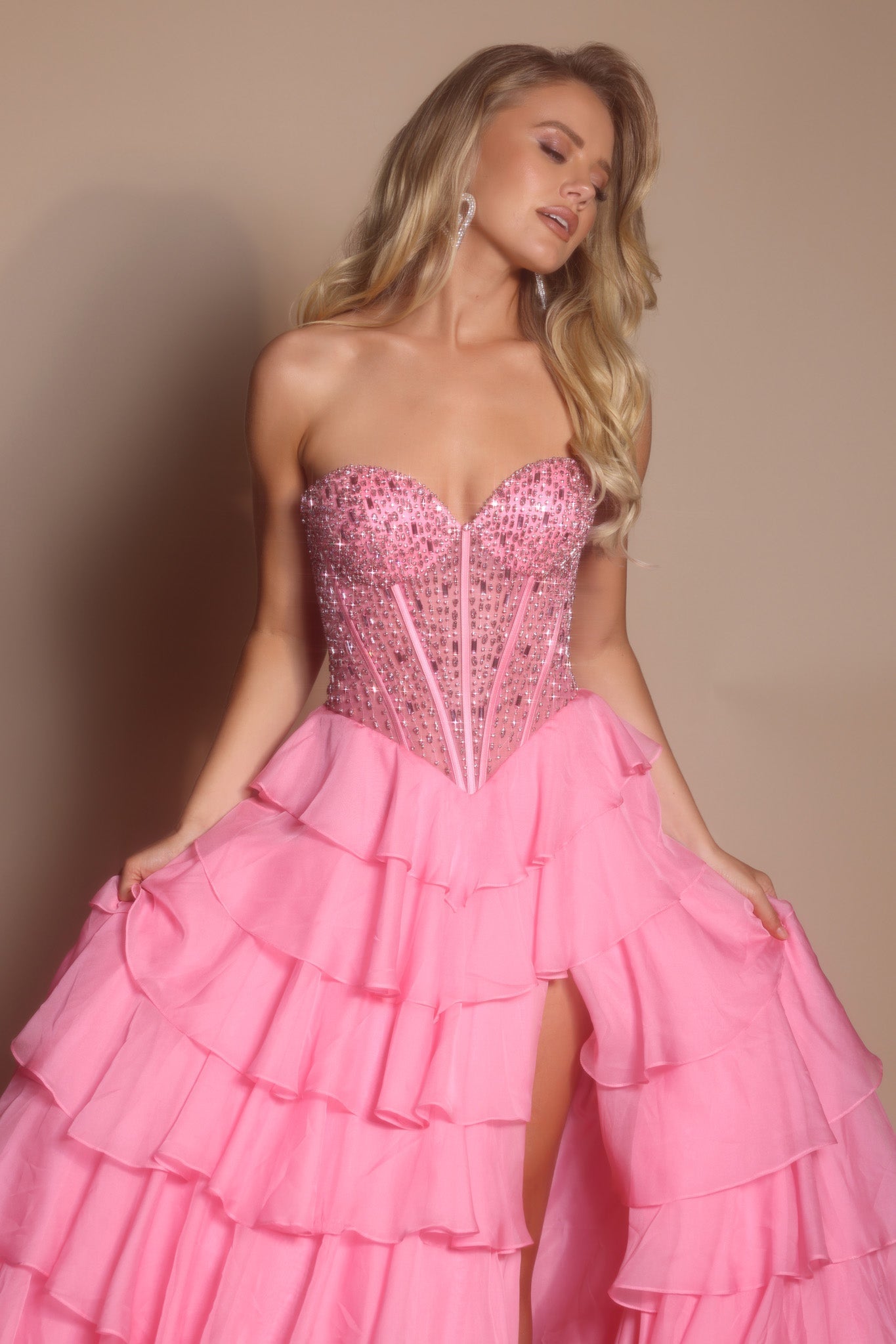 Pink formal dress PS26037