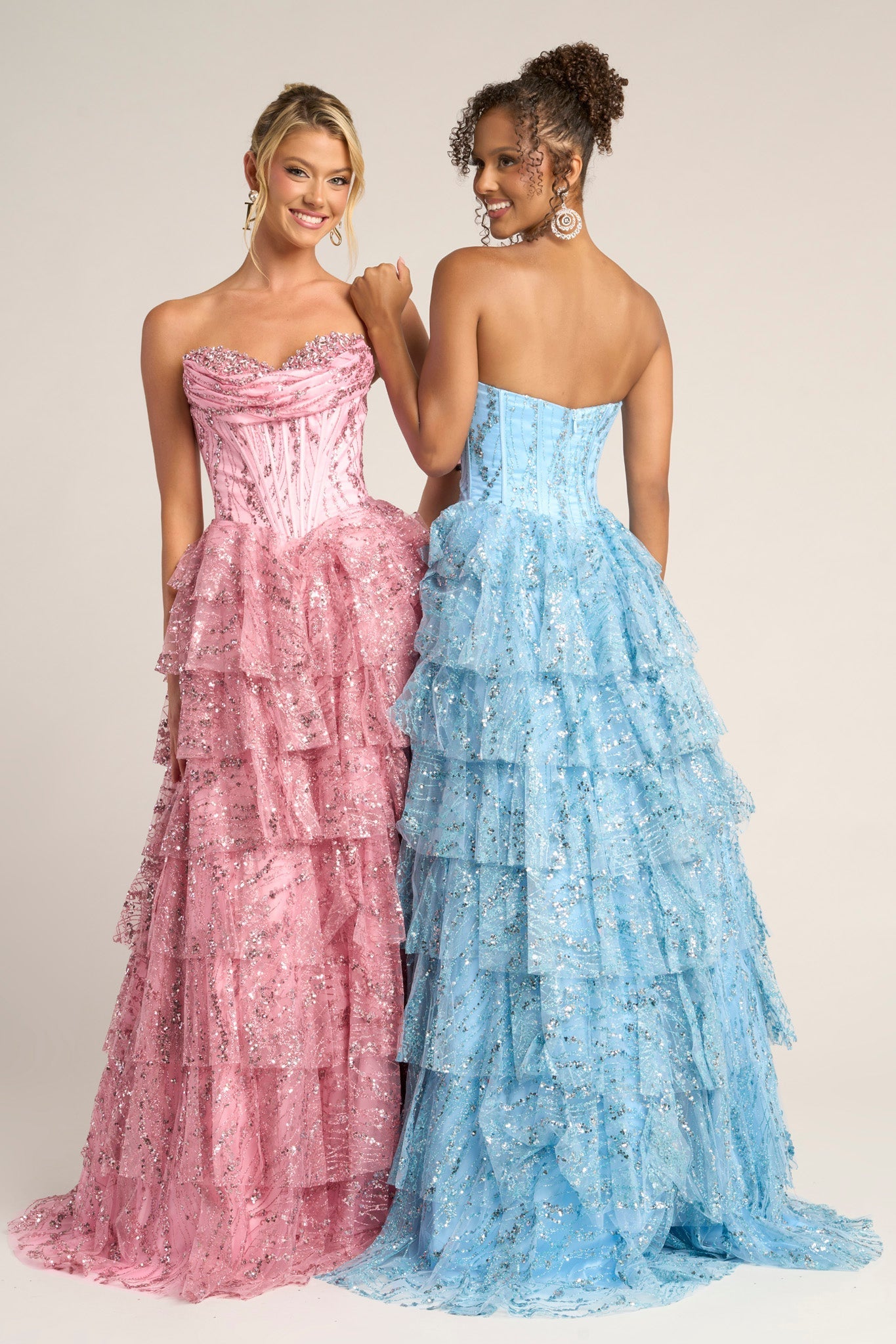 pink and blue prom dress PS26099 24 / Pink