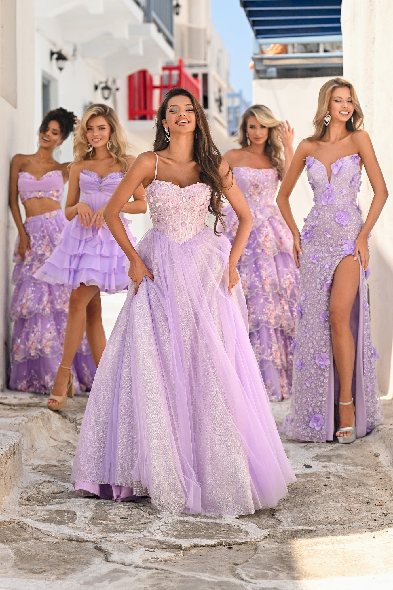 Lilac dresses for women, PS26272, PS25799, PS26146, PS26051, PS26019