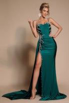 Emerald Green Evening Gown