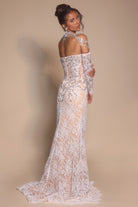 White lace formal gown, PS26311E