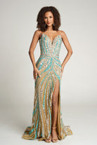 PS26418C Nude/Blue/Silver