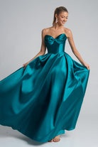 Teal prom dress XO110