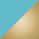 Aqua/Gold swatch