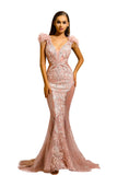 PS1986 FUFU GOWN ROSE GOLD