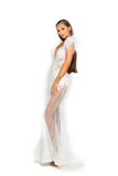 PS1986 FUFU GOWN WHITE