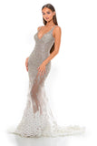 PS3000 SILVER COUTURE DRESS