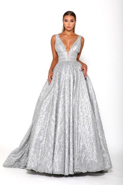 CINDERELLA GOWN SILVER